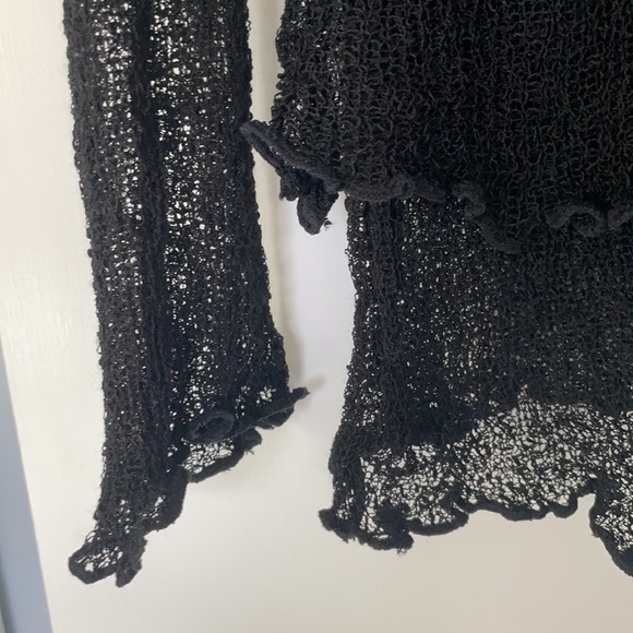 Black Mesh Top - Picture 2 of 3